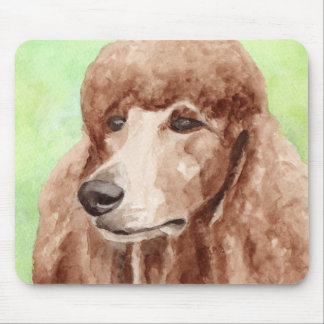 Watercolor Poodle Mouse Pad