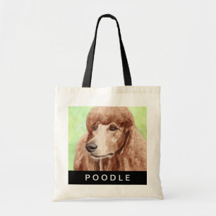 Watercolor Poodle Tote Bag