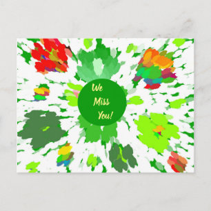 Watercolor Pop Art Postcard