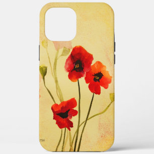 Watercolor Poppies iPhone 12 Pro Max Case