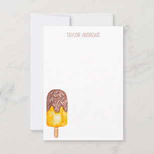 Watercolor Popsicle Note Cards