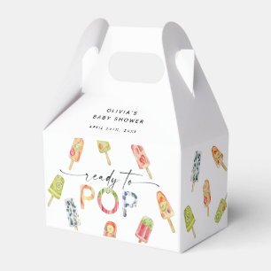 Watercolor Popsicle Ready to Pop Baby Shower Favor Box