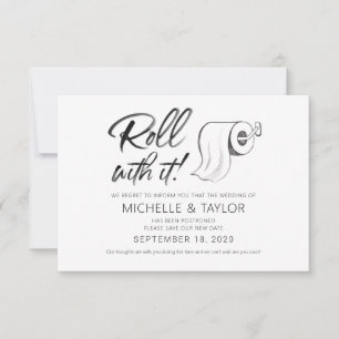 Watercolor Postponed Roll with it Card