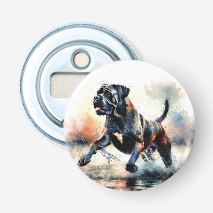 Watercolor powerful Cane Corso dog Bottle Opener
