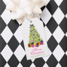 Watercolor Preppy Bright Glamour Christmas Party