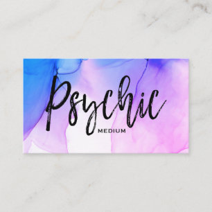 *~* Watercolor Psychic Medium Reader Metaphysical Business Card