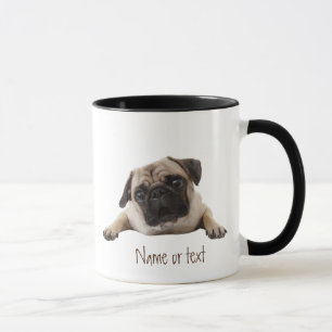 Watercolor Pug Pet Dog Custom  Mug