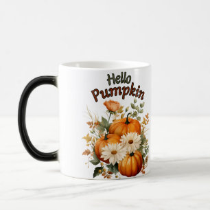 Watercolor Pumpkin Fall Leaves Magic Mug