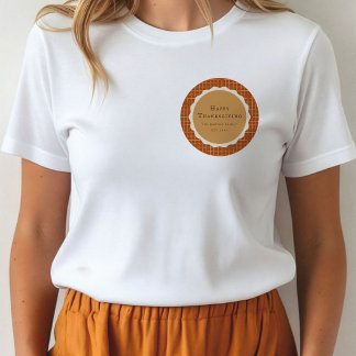 Watercolor Pumpkin Pie Happy Thanksgiving T-Shirt