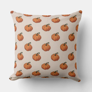 watercolor Pumpkin Style Pillow Cover