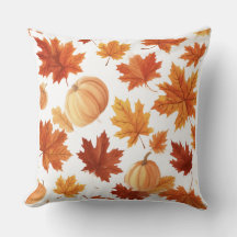 watercolor Pumpkin Style Pillow Cover