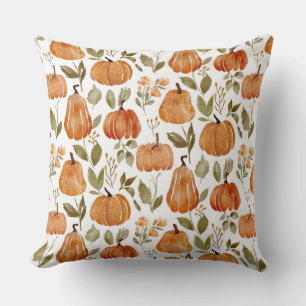 watercolor Pumpkin Style Pillow Cover