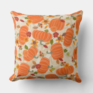 watercolor Pumpkin Style  Pillow Cover 