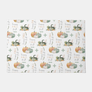 WATERCOLOR PUMPKINS AND GOURDS DOORMAT