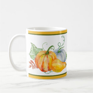 Watercolor pumpkins  coffee mug