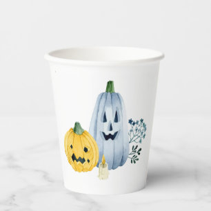 Watercolor Pumpkins Paper Cups