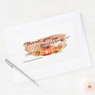 Watercolor Pumpkins & Sunflowers   Sticker