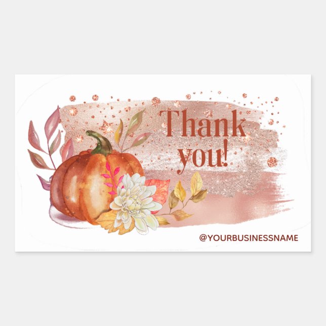 Watercolor Pumpkins Thanksgiving   Sticker (Front)