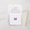 Watercolor Purple Butterfly Bridal Shower Game