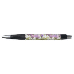 Watercolor Purple Daisies Garden Pen