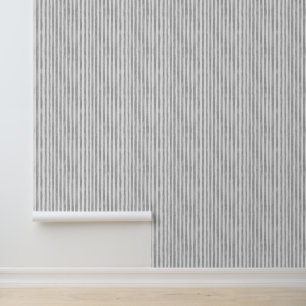 Watercolor Purple Grey Pinstripes Wallpaper