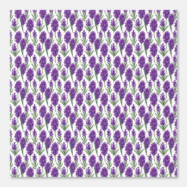 Watercolor Purple Leavy Lavender Flower Wallpaper (Front)