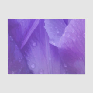 Watercolor Purple Violet Elegant Floral Tulip Art Tissue Paper