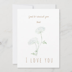 watercolor queen ann's lace greeting card