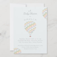 watercolor quilt hot air balloon Baby Shower
