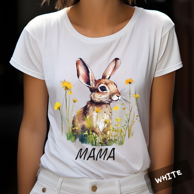 Watercolor Rabbit Dandelion Personalized T-shirt (Creator Uploaded)