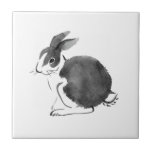 Watercolor Rabbit, Year of The Rabbit 2023   Tile<br><div class="desc">Watercolor Rabbit,  Year of The Rabbit 2023 ceramic tile</div>