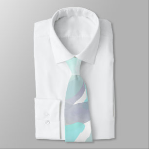 Watercolor Rain Clouds Tie