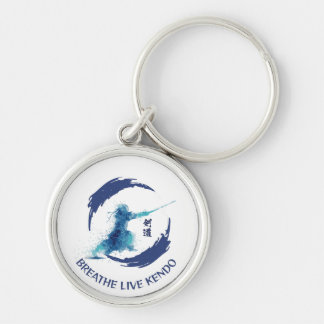 Watercolor Rain Drops Sleep Live Kendo Keychain