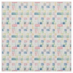 Watercolor Rainbow Blocks with Modern Charm Fabric