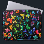 Watercolor Rainbow Butterflies Kids Pattern Laptop Sleeve<br><div class="desc">Watercolor Rainbow Butterflies Kids Pattern Laptop Sleeve.</div>
