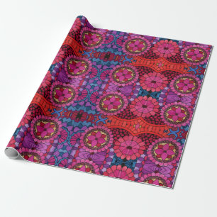 Watercolor Rainbow Colour Mandala Wrapping Paper