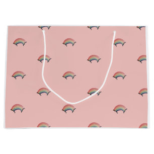 Watercolor Rainbow Gift Bag 