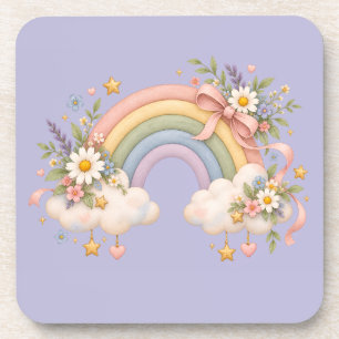 Watercolor Rainbow Gift – Charming Cloud Coaster