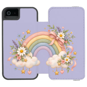 Watercolor Rainbow Gift – Charming Cloud Incipio Watson™ iPhone 5 Wallet Case