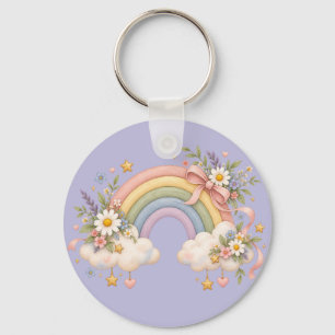 Watercolor Rainbow Gift – Charming Cloud Keychain