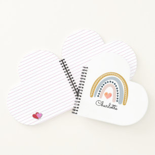 Watercolor Rainbow Kid's Personalized Notebook