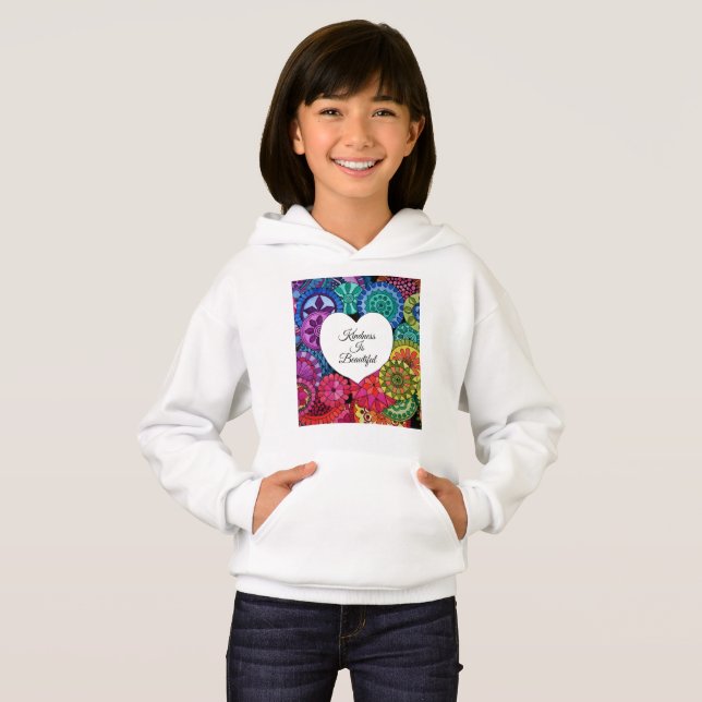 Watercolor Rainbow Mandala With Heart (Front Full)