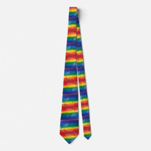 Watercolor Rainbow Neck Tie
