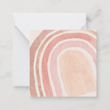 Watercolor Rainbow Note Card