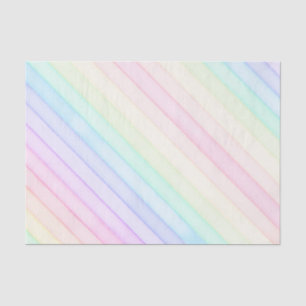 Watercolor Rainbow Pastel Stripe Gift Tissue Paper