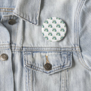 Watercolor Rainbow Pattern 2 Inch Round Button