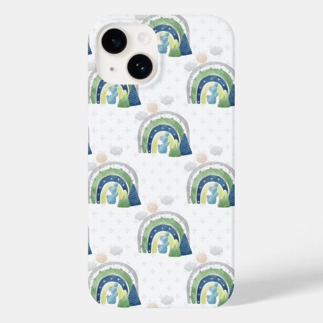 Watercolor Rainbow Pattern Case-Mate iPhone Case (Back)