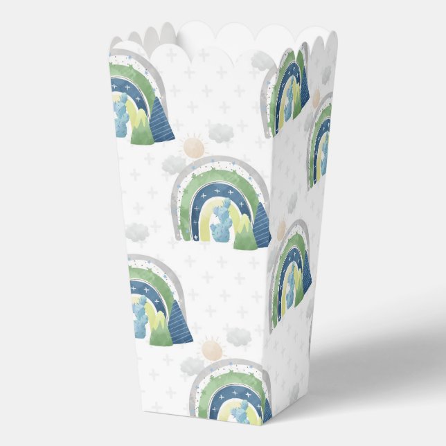 Watercolor Rainbow Pattern Favor Box (Front)
