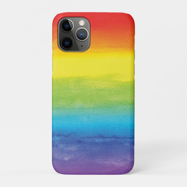 Watercolor Rainbow Pride Bright Vibrant Case-Mate iPhone Case (Back)