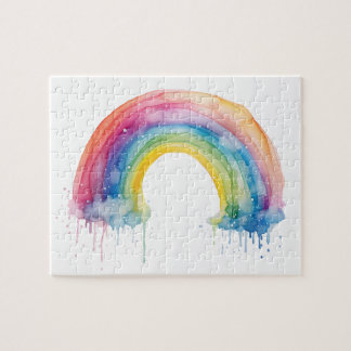 Watercolor Rainbow Puzzle